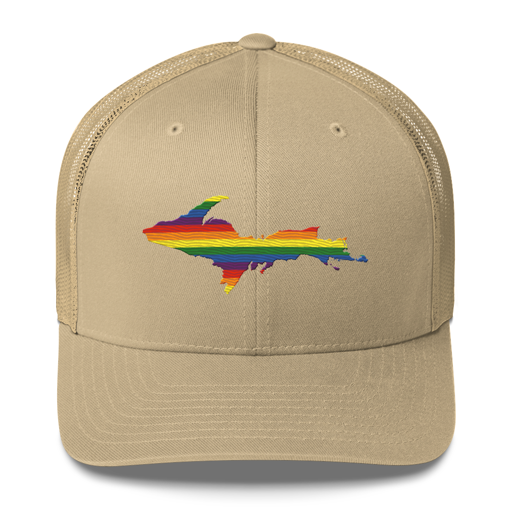 Upper Peninsula Trucker Hat | Rainbow Pride Edition