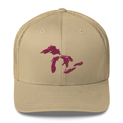 Great Lakes Trucker Hat | Ruby Red