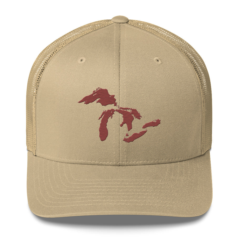 Great Lakes Trucker Hat | Ore Dock Red