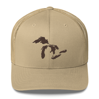 Great Lakes Trucker Hat | Hickory Brown