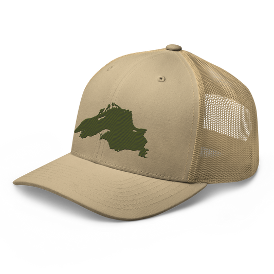 Lake Superior Trucker Hat | Army Green