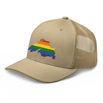 Lake Superior Trucker Hat | Rainbow Pride Edition