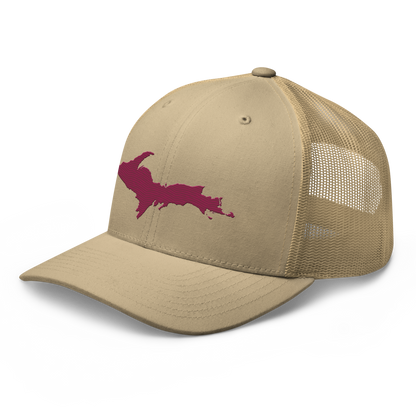 Upper Peninsula Trucker Hat | Ruby Red