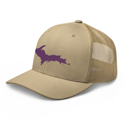 Upper Peninsula Trucker Hat | Plum