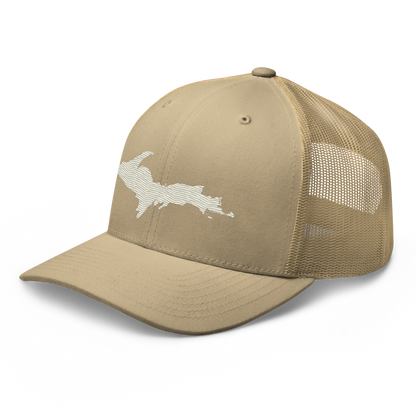 Upper Peninsula Trucker Hat | Ivory White