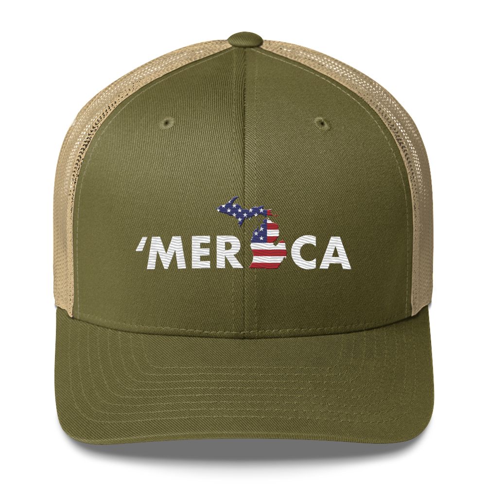 Michigan 'Merica' Trucker Hat (Patriot Edition)