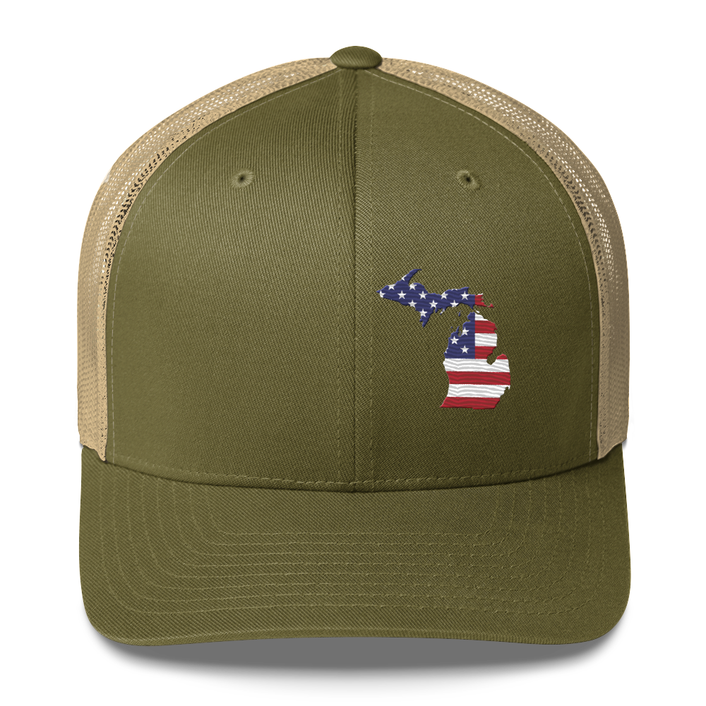 Michigan Trucker Hat (Patriot Edition)