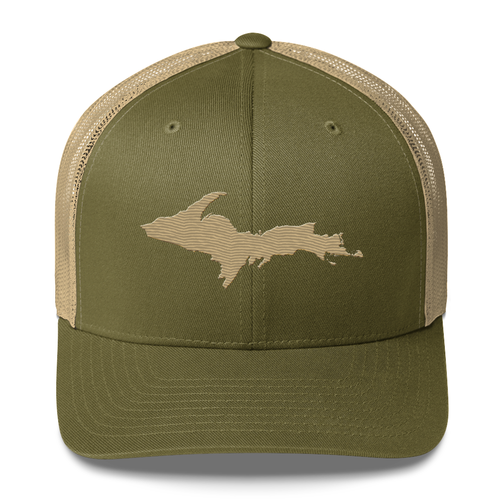 Upper Peninsula Trucker Hat | Khaki