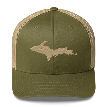 Upper Peninsula Trucker Hat | Khaki