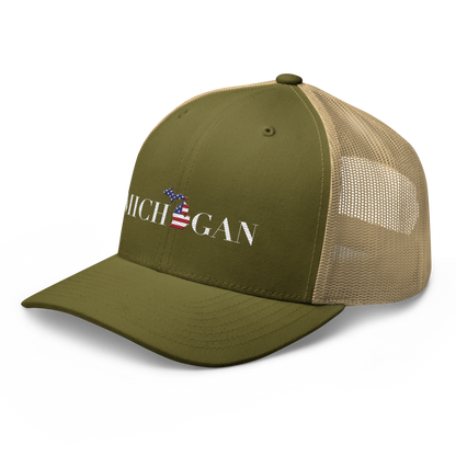 'Michigan' Trucker Hat (Didone Patriot Edition)