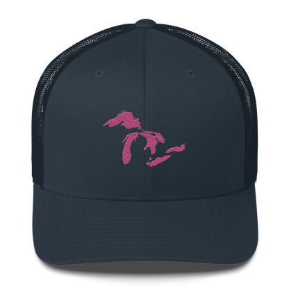 Great Lakes Trucker Hat (Apple Blossom Pink)