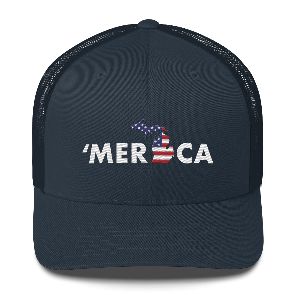 Michigan 'Merica' Trucker Hat (Patriot Edition)