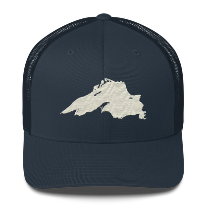 Lake Superior Trucker Hat | Ivory White