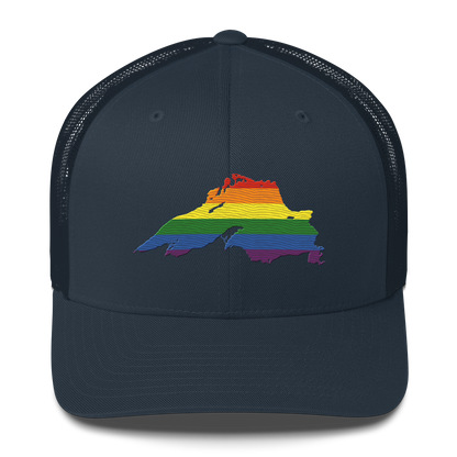 Lake Superior Trucker Hat | Rainbow Pride Edition