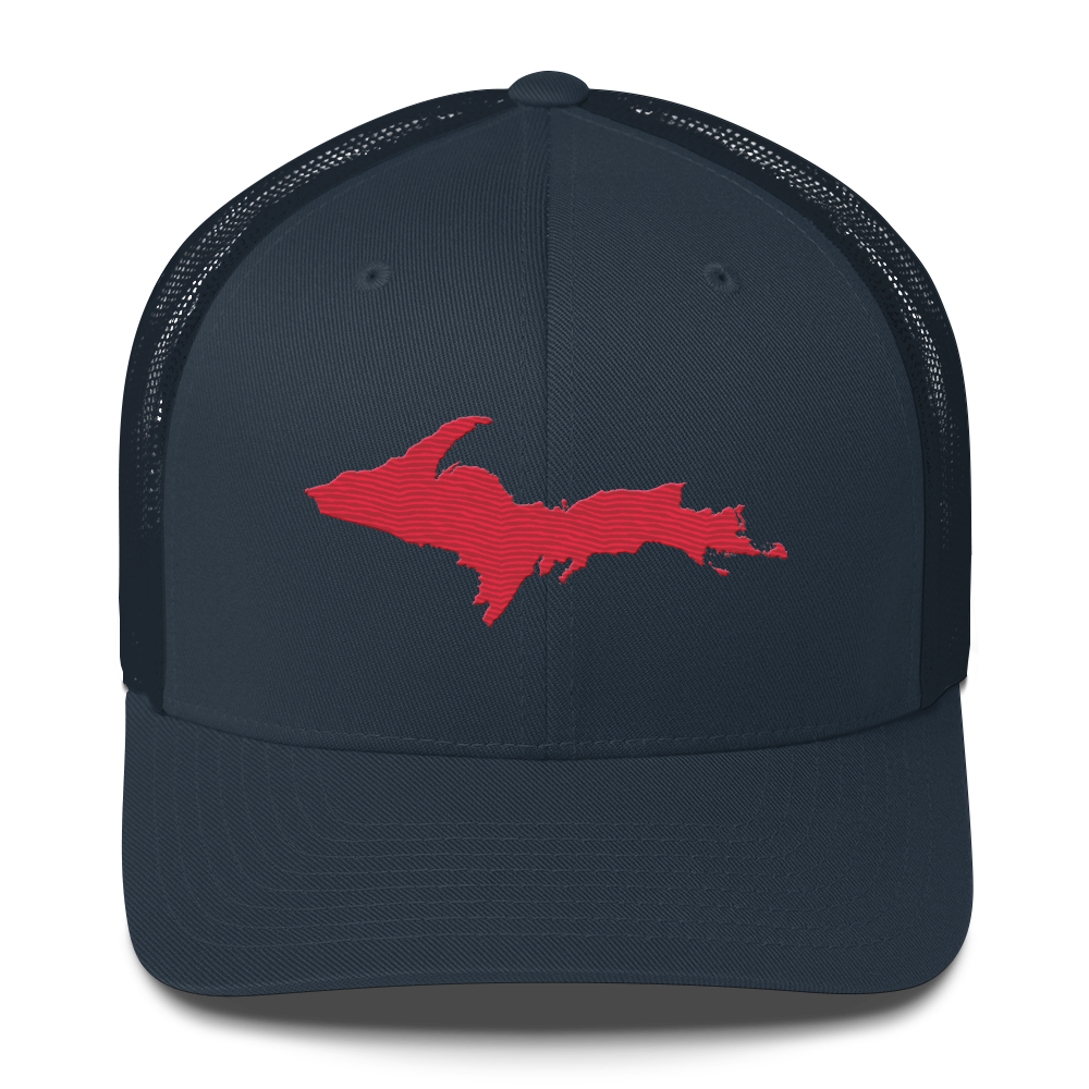 Upper Peninsula Trucker Hat | Lighthouse Red