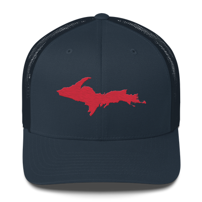 Upper Peninsula Trucker Hat | Lighthouse Red