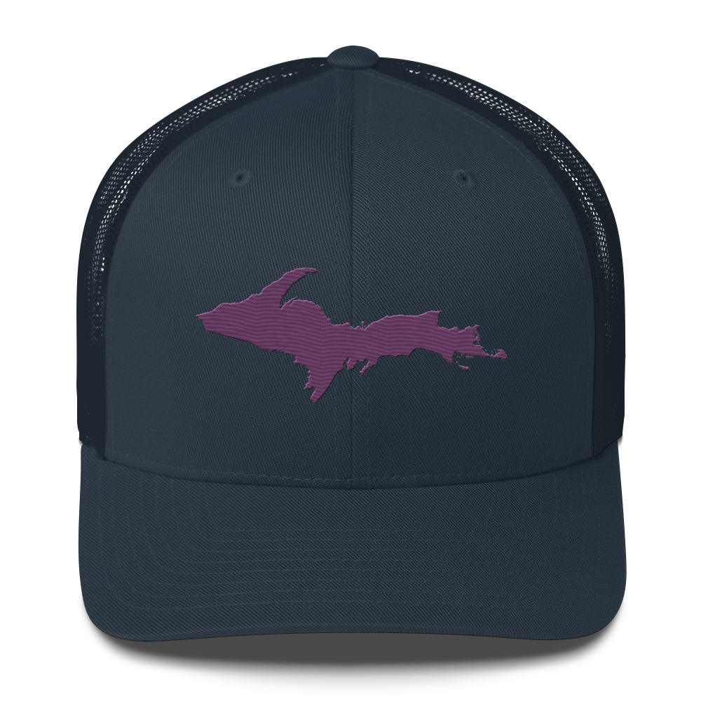 Upper Peninsula Trucker Hat | Plum