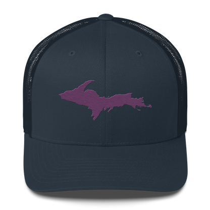 Upper Peninsula Trucker Hat | Plum