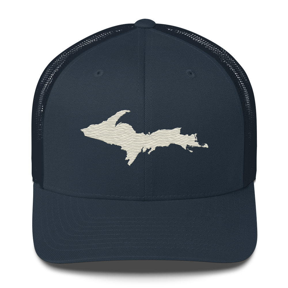 Upper Peninsula Trucker Hat | Ivory White