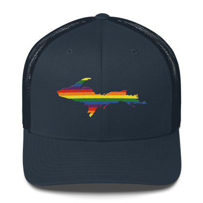 Upper Peninsula Trucker Hat | Rainbow Pride Edition