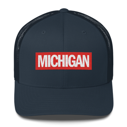 'Michigan' Trucker Hat | Superhero Factory Parody