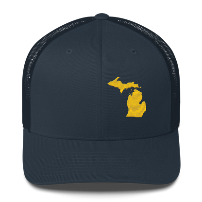 Michigan Trucker Hat | Maize Outline