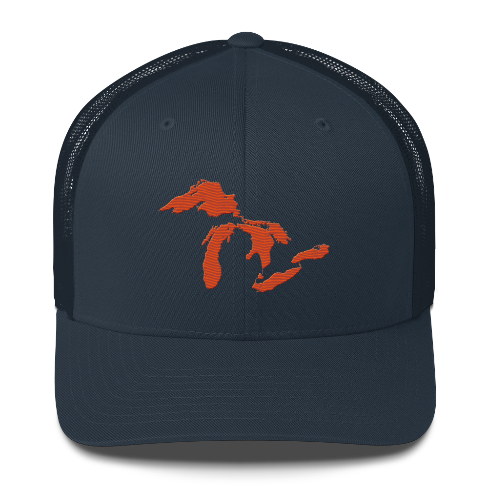 Great Lakes Trucker Hat | Maple Leaf Orange