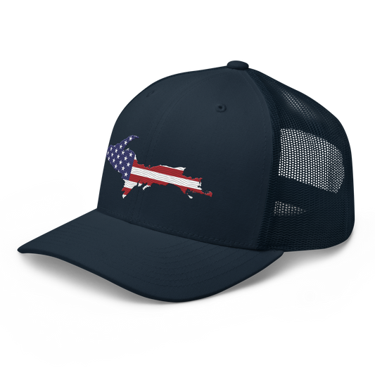 Michigan Upper Peninsula Trucker Hat (Patriot Edition)