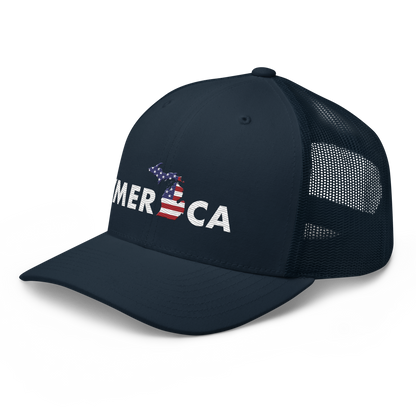 Michigan 'Merica' Trucker Hat (Patriot Edition)