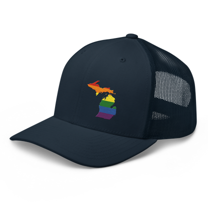 Michigan Trucker Hat (Rainbow Pride Edition)