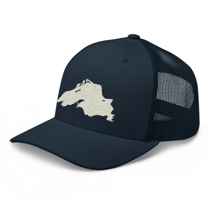 Lake Superior Trucker Hat | Ivory White