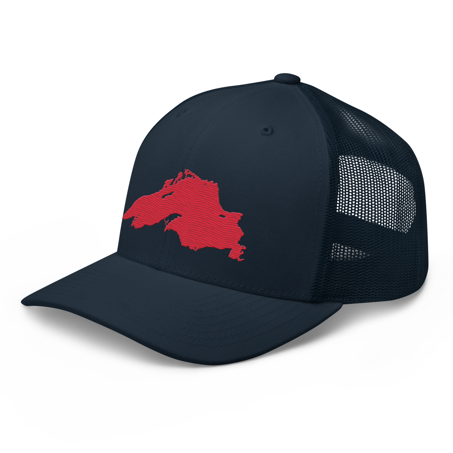 Lake Superior Trucker Hat | Lighthouse Red