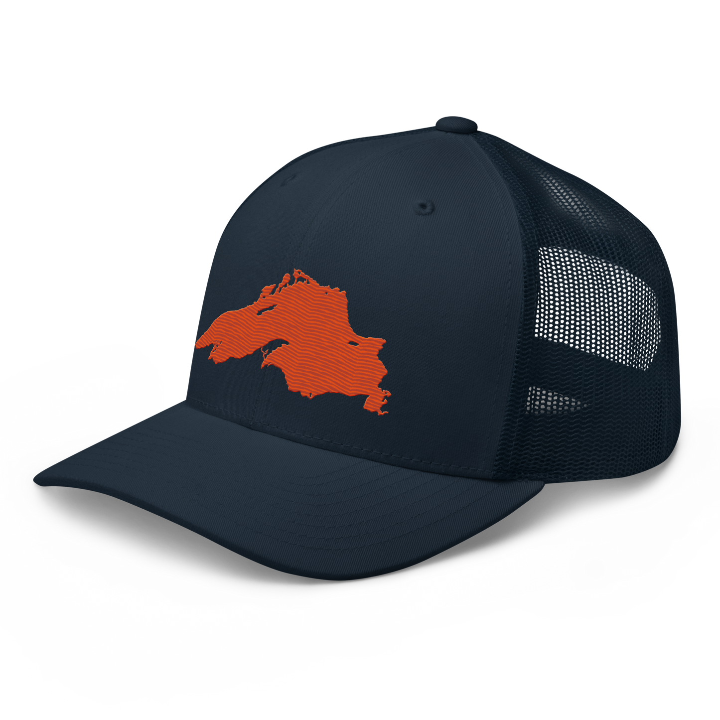 Lake Superior Trucker Hat | Maple Leaf Orange