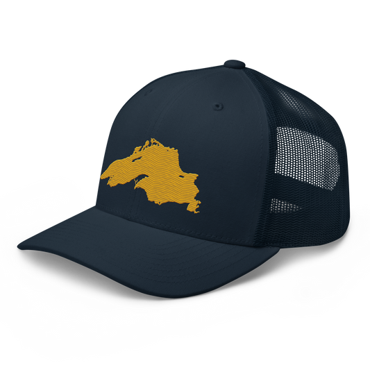 Lake Superior Trucker Hat | Gold