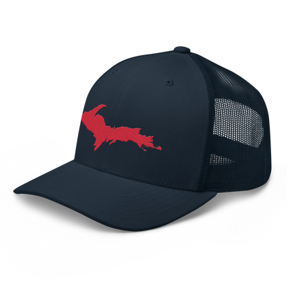 Upper Peninsula Trucker Hat | Lighthouse Red