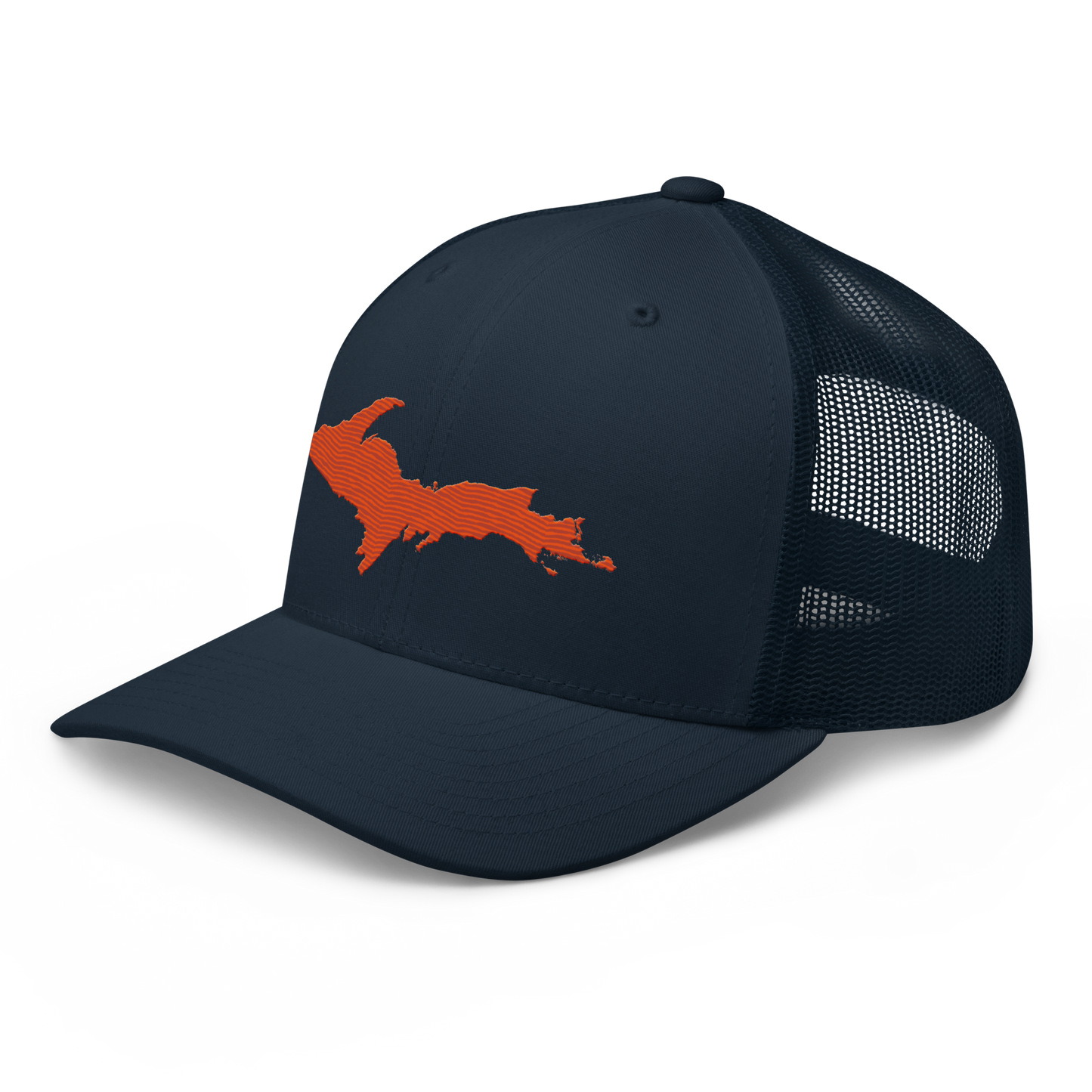 Upper Peninsula Trucker Hat | Maple Leaf Orange