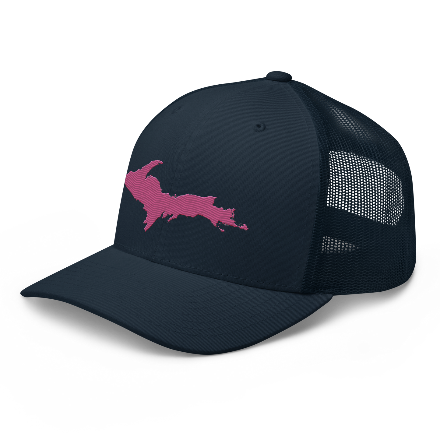 Upper Peninsula Trucker Hat | Apple Blossom Pink