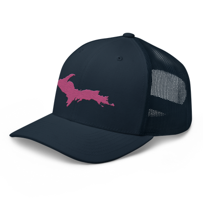 Upper Peninsula Trucker Hat | Apple Blossom Pink