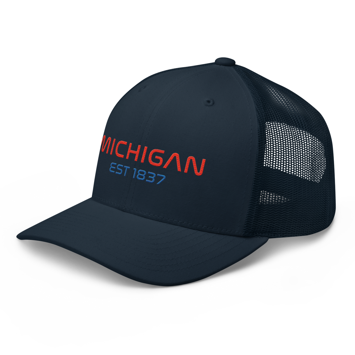 'Michigan EST 1837' Trucker Hat | Space Agency Parody