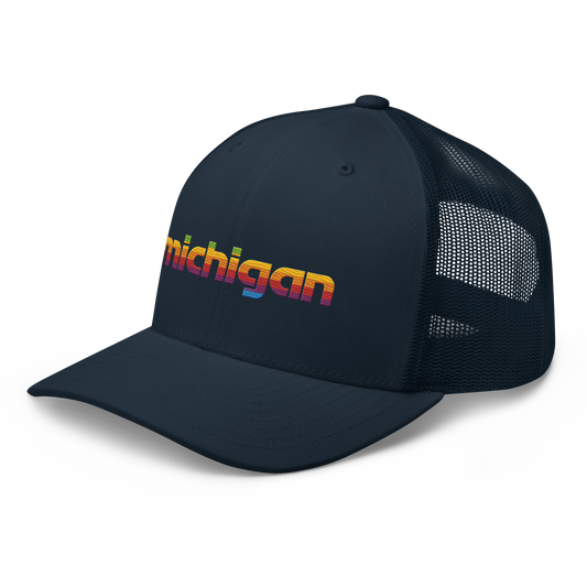 'Michigan' Trucker Hat | 80s Pomaceous Computer Parody