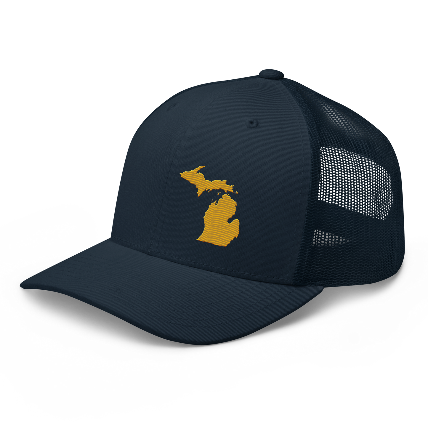 Michigan Trucker Hat | Gold Outline