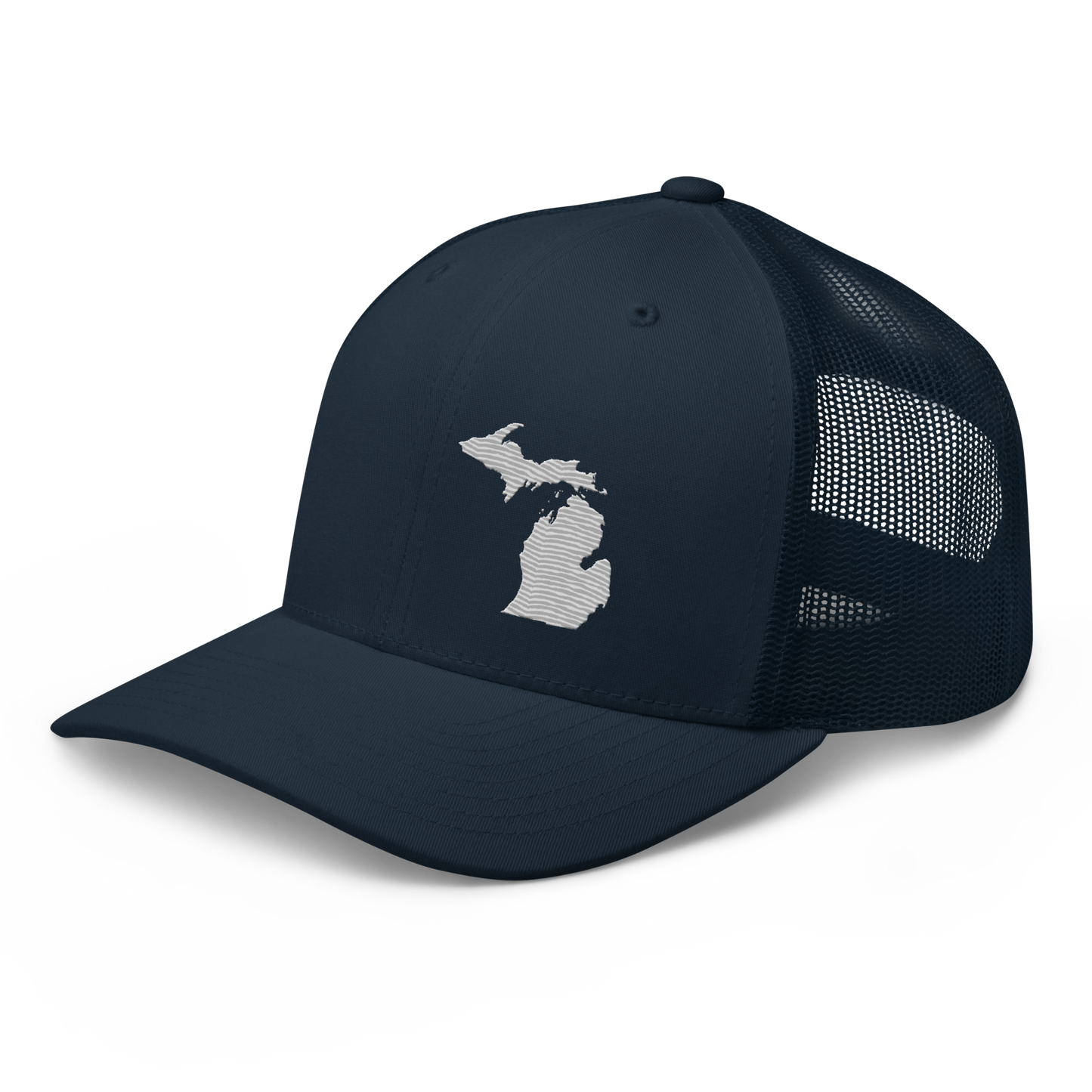 Michigan Trucker Hat | Platinum Outline