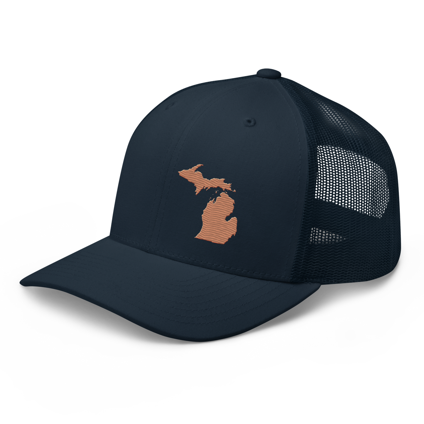 Michigan Trucker Hat | Copper Outline