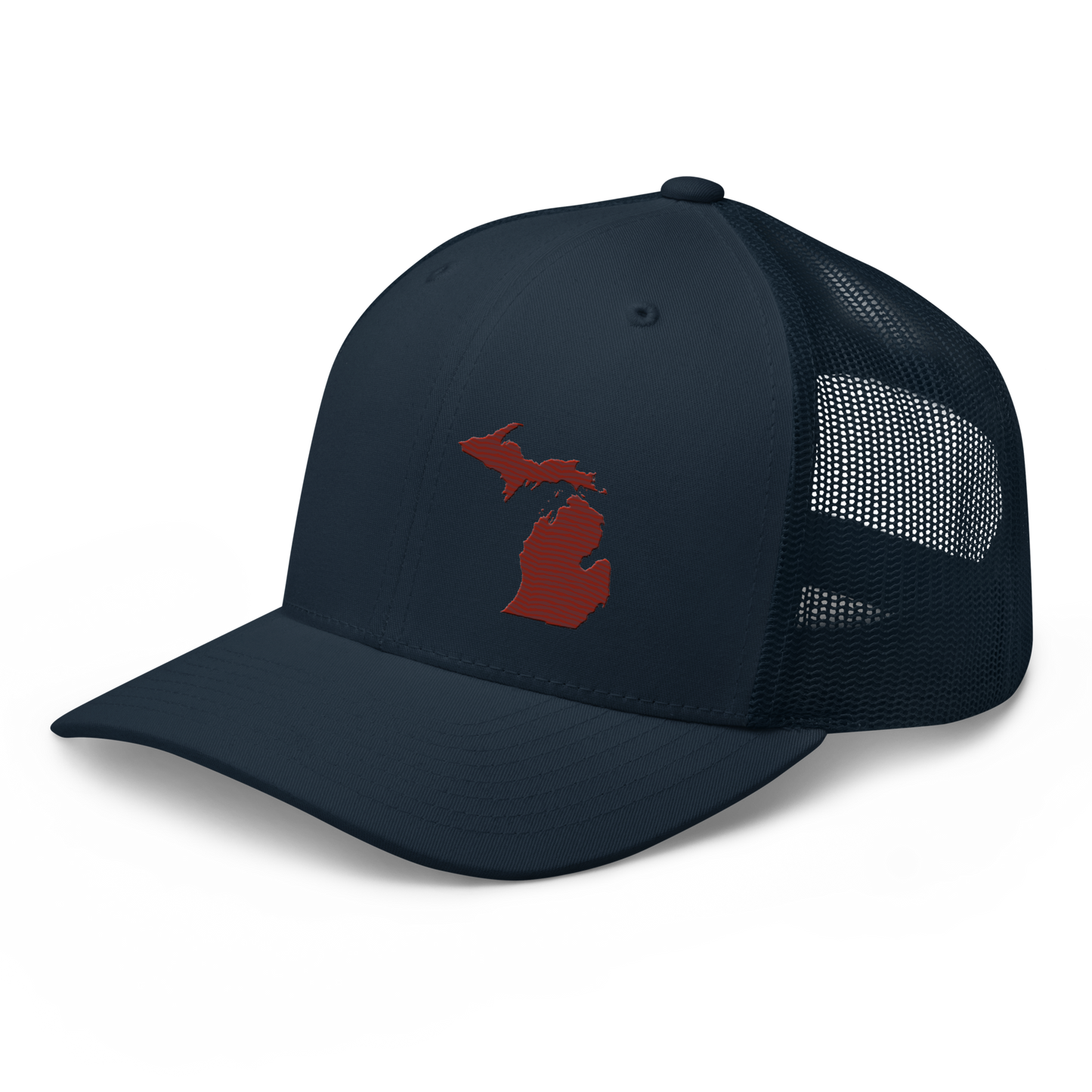 Michigan Trucker Hat | Cherryland Red Outline