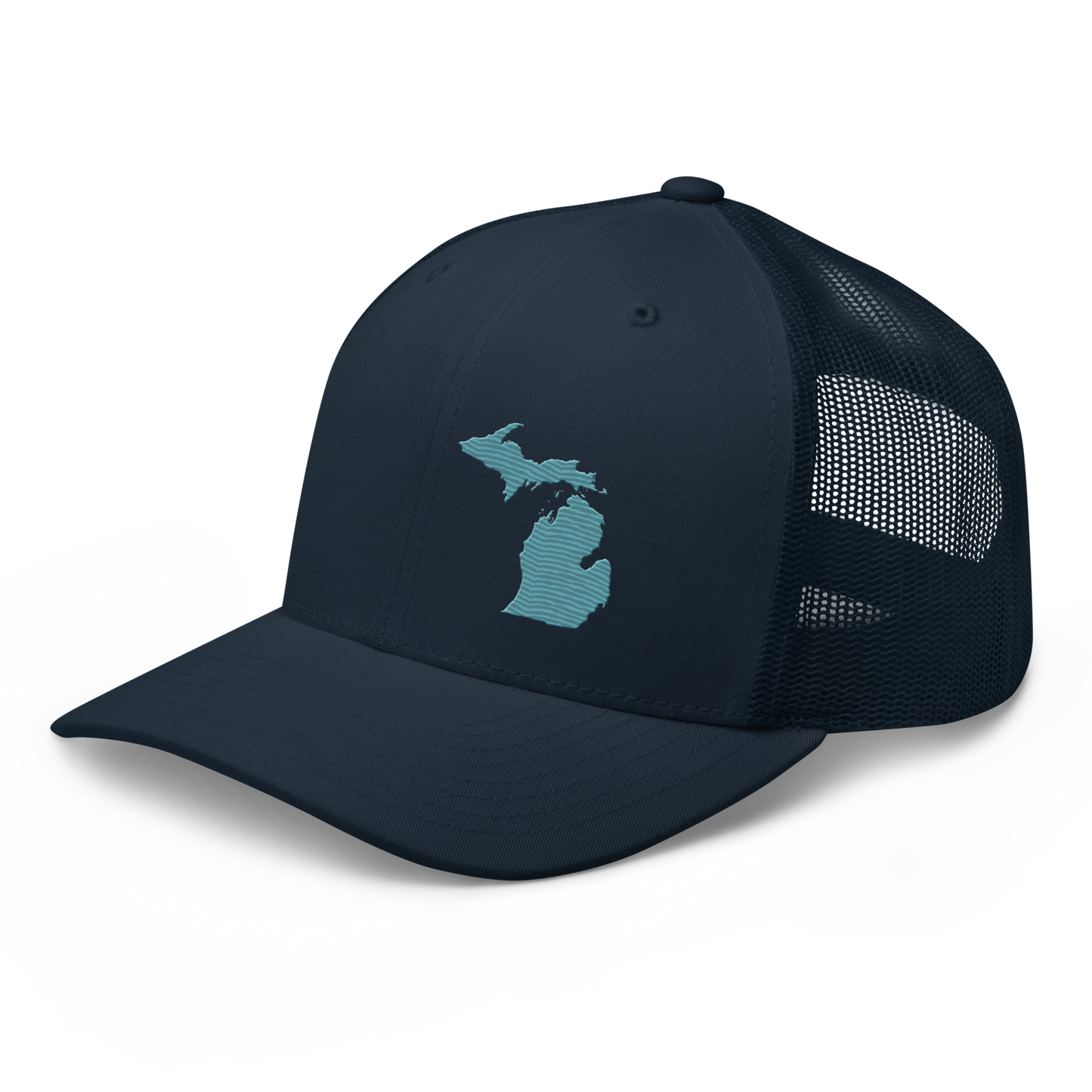 Michigan Trucker Hat | Huron Blue Outline