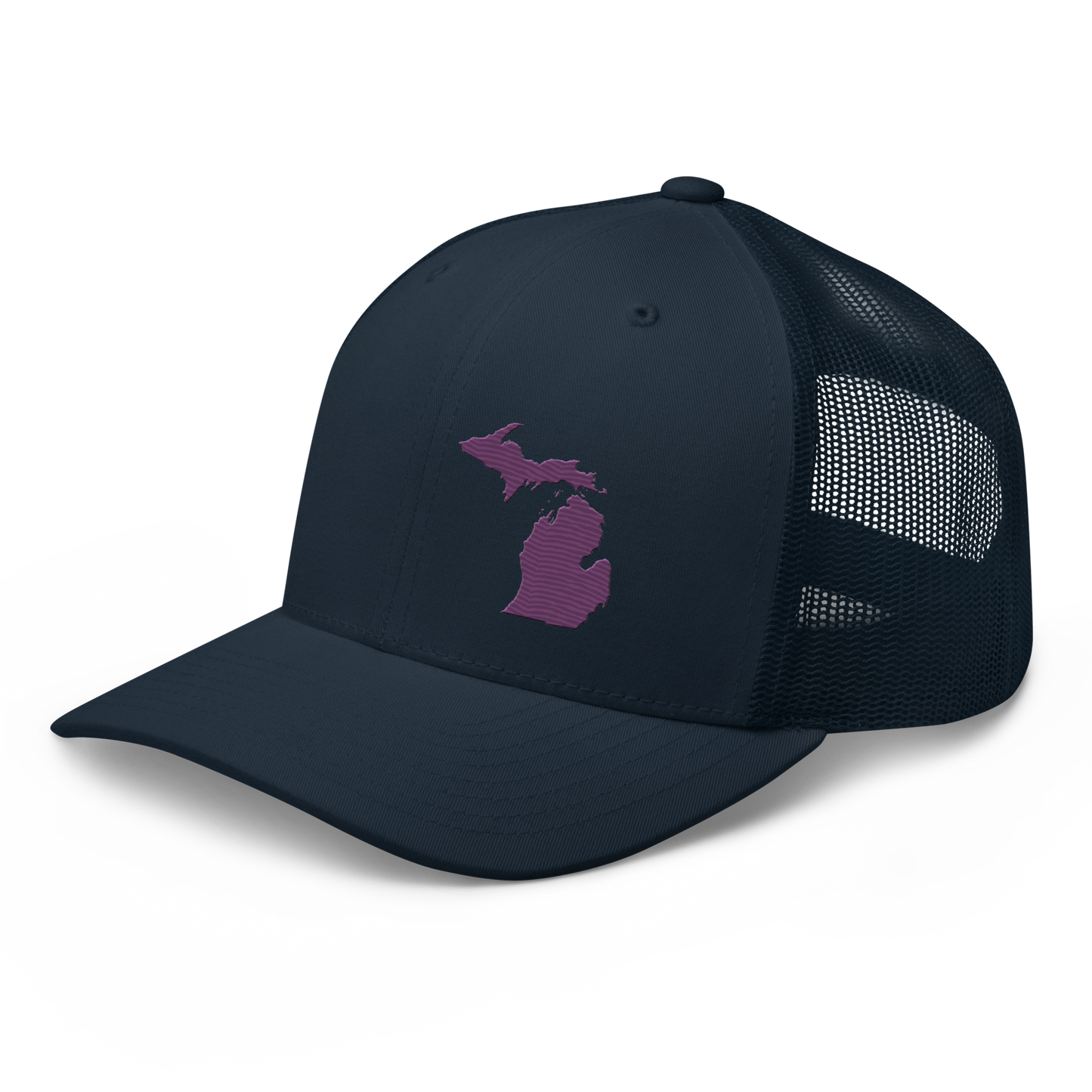 Michigan Trucker Hat | Plum Outline