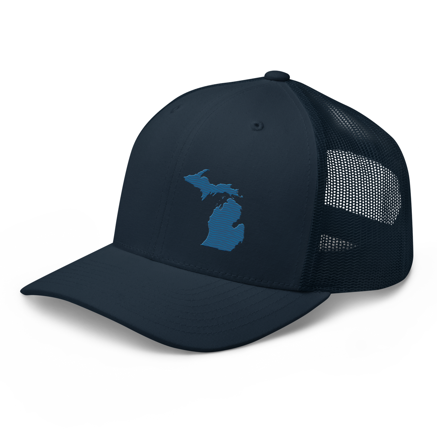 Michigan Trucker Hat | Blueberry Outline