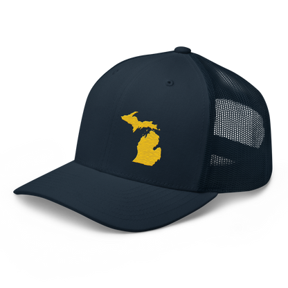 Michigan Trucker Hat | Maize Outline