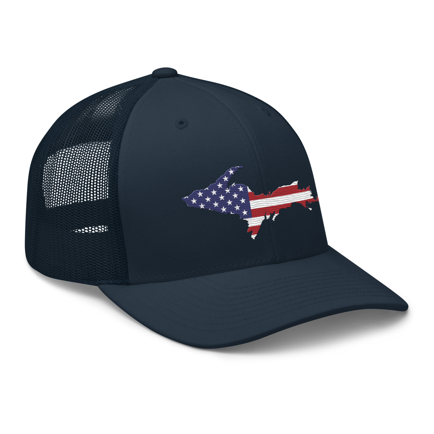 Michigan Upper Peninsula Trucker Hat (Patriot Edition)