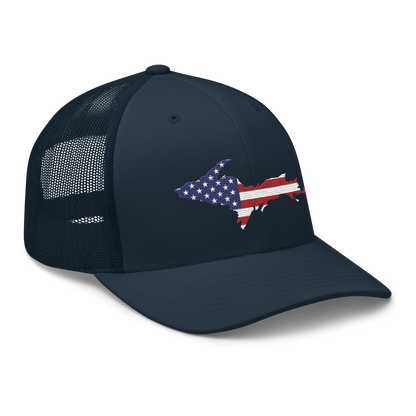 Michigan Upper Peninsula Trucker Hat (Patriot Edition)